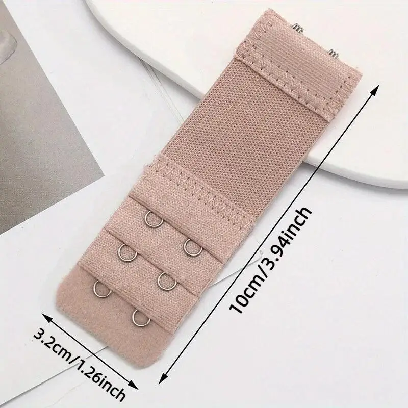 Set of 4 Bra Strap Extenders with 2 Hooks, Comfortable Adjustable Bra Back Closure, Women's Lingerie Accessories image 6