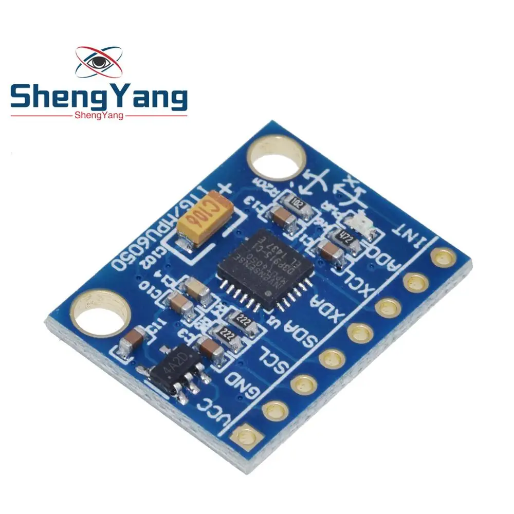 TZT 1Set IIC I2C MPU6050 MPU-6050 With Pins 3-5V DC image 5