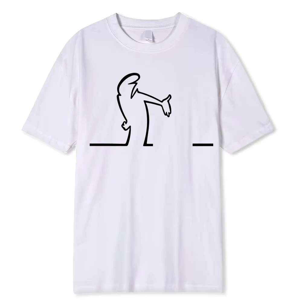 Great Space Coaster T-Shirts La Linea TV Series Print Streetwear Men Street Fashion Pure T Shirt Funny Tees Tops