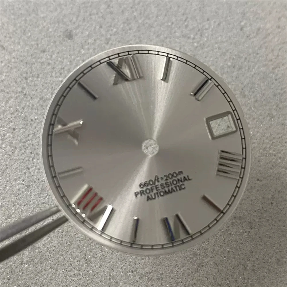 28.5mm NH35 Dial No Luminous Roman Numeral Watch Face for Datejust NH35 NH36 Automatic Mechanical Movement Parts Accessories