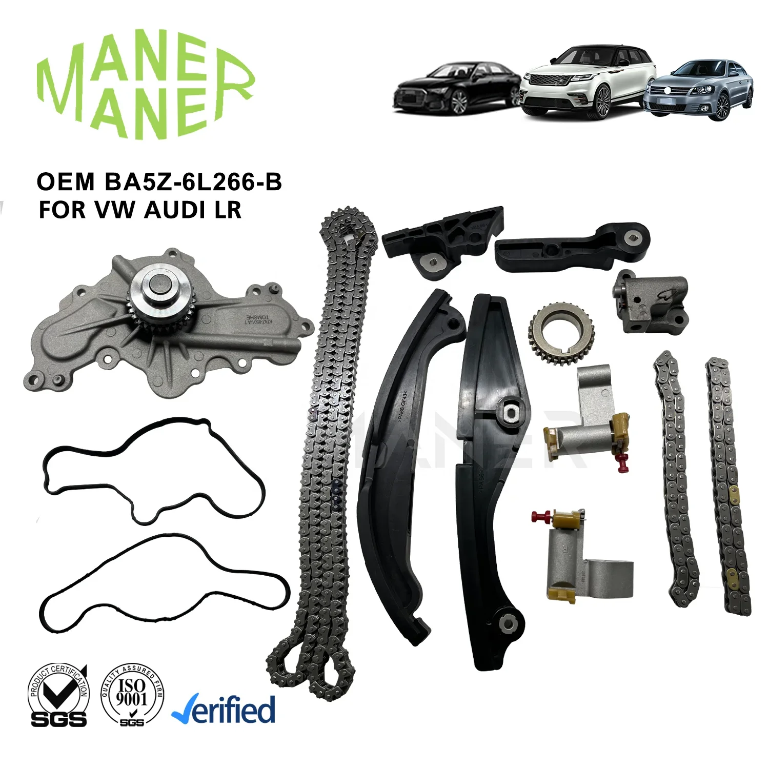 

Комплект и аксессуары для цепи ГРМ MANER TK4198,7T4Z-6K254-BA,7T4Z-6K254-AA,BA5Z-6L266-B,BA5Z-6K25, производство хорошо сделанная ДЛЯ Ford