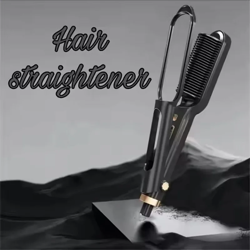 Electric straightening and curling comb in one, with negative ion hair care function, for home use hair dryer