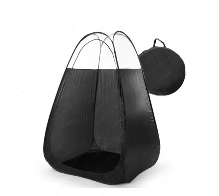 Spruzzo salone PVC abbronzante trasparente copertura semplice cambio vestiti tenda da bagno all'aperto senza porta