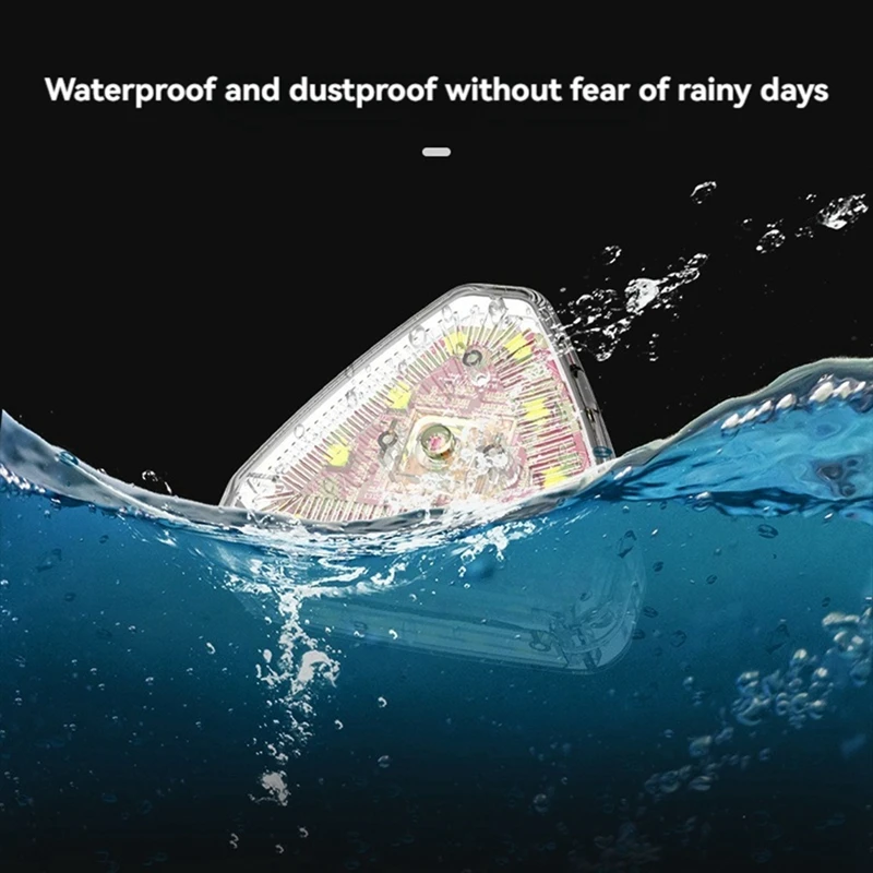 APPLIA-LED Strobe Light Mini Wireless Strobe Lights USB Charging Waterproof Dustproof For Drone Car Truck Bike RC Boat