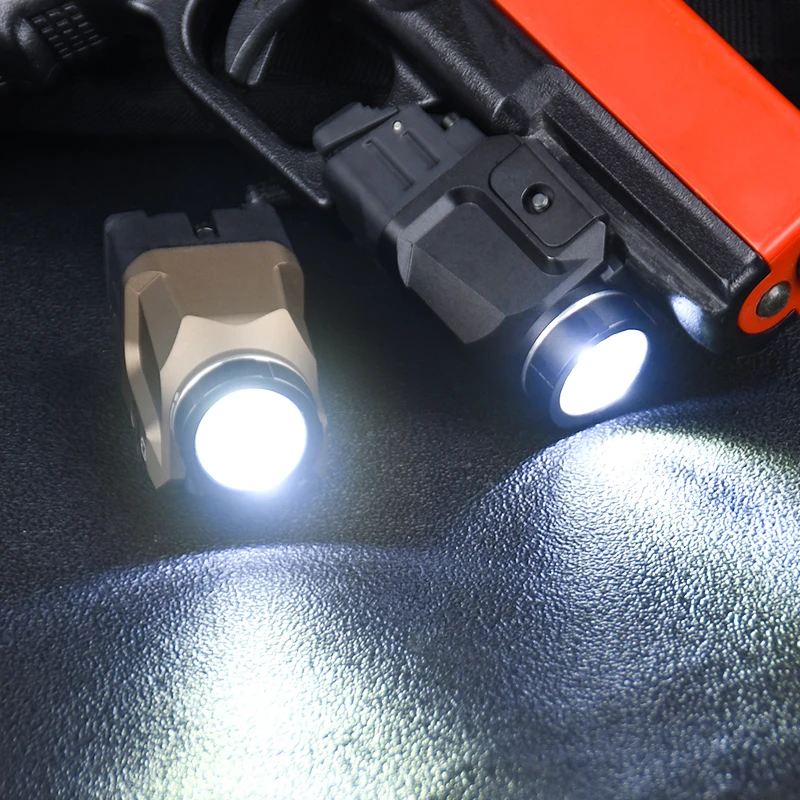 WADSN Tactical TR-7X TR-7 Hanging Flashlight White LED Strobe Light Hunting Weapons Pistol Airsoft Accessories Fit 20MM Rail