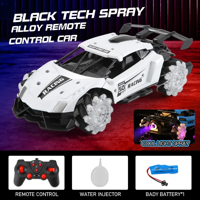 Alloy RC Twist Stunt Cars Drift Vehicle Spray 4WD Gesture Sensing Remote Control Racing Car Toy with Lights Boys Birthday Gifts