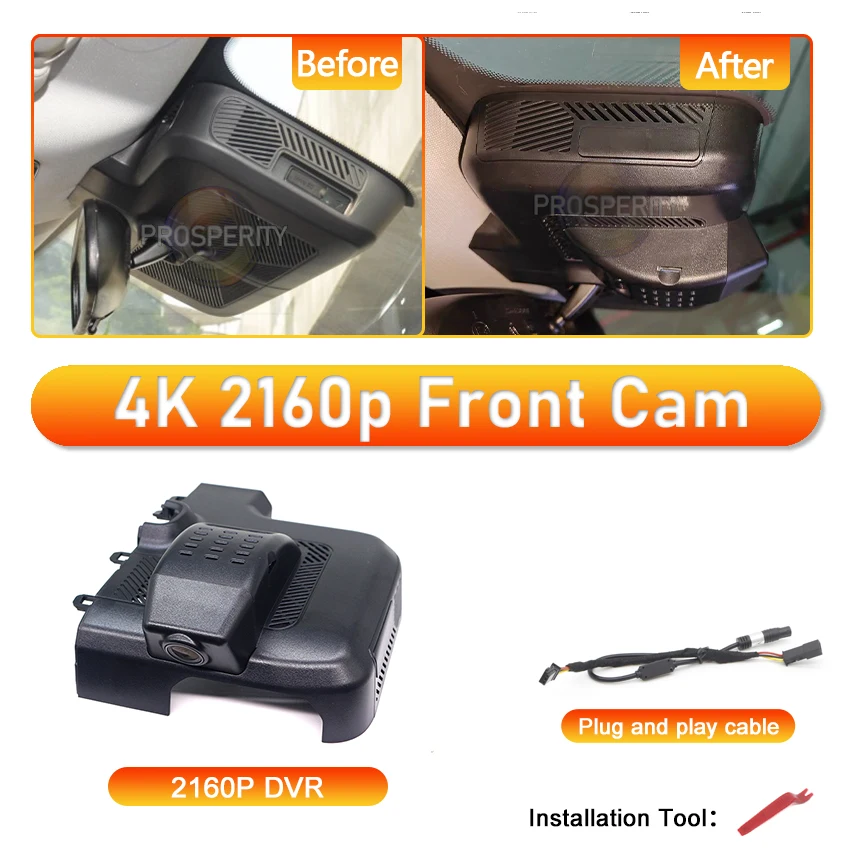 For Jaecoo J7 SHS PHEV 2023-2026 Plug and Play Dash Cam 4K 2160P Car Camera Recorder Dashcam WIFI Car Dvr Recording Devices image 3