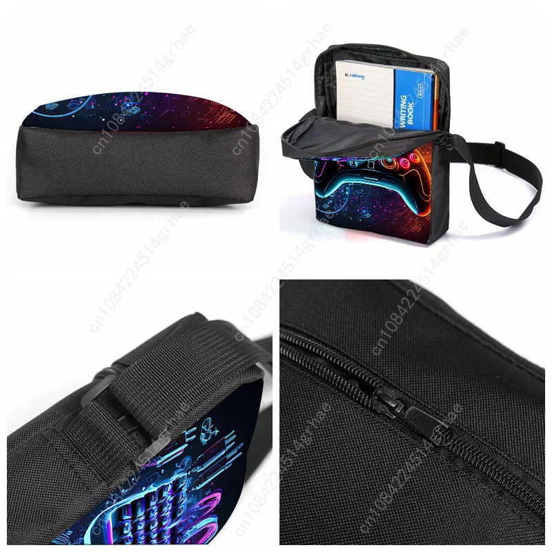 Hot GamePad 3Pcs/Set Backpack With Messenger Bags ,Pencil Bag,School Bag For Boy/Girls Best Gift 2D Cartoon Student School Bags