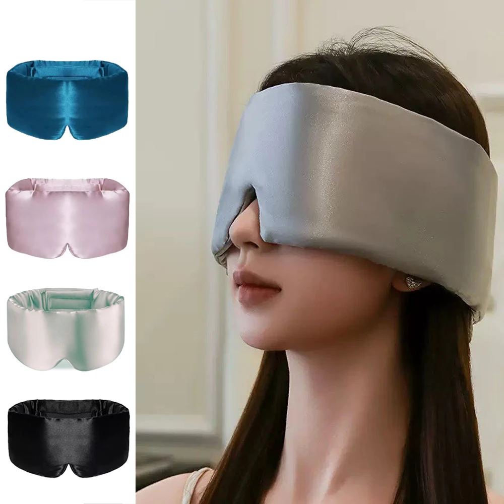 Mulberry Silk Sleep Mask for Eyes Cover Mask Blocking Light Eyemask Eyeshade Soft Padded Travel Sleeping Aid for Eyepatch