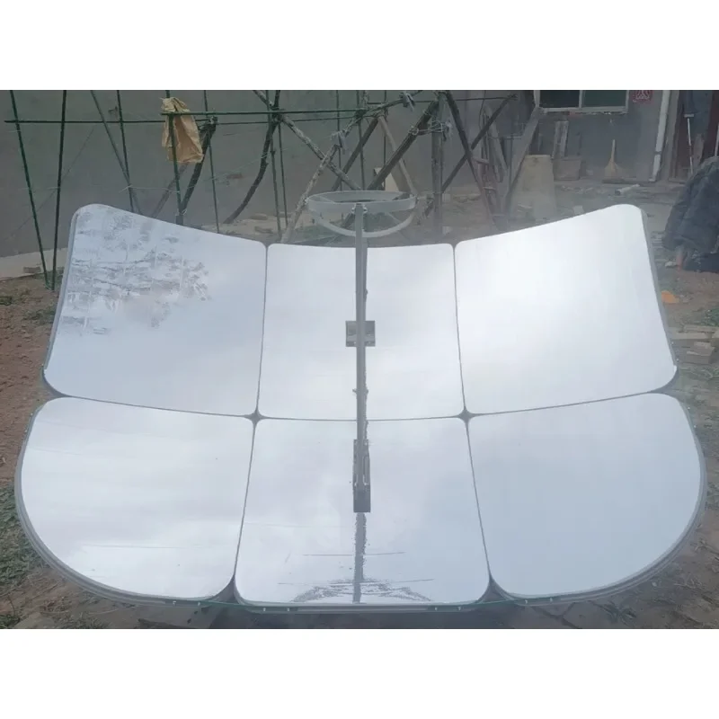High Efficiency Off-Axis Parabolic Solar Cooker, Portable Concentrated Hot Spot Stove for Off Grid Outdoor Cooking