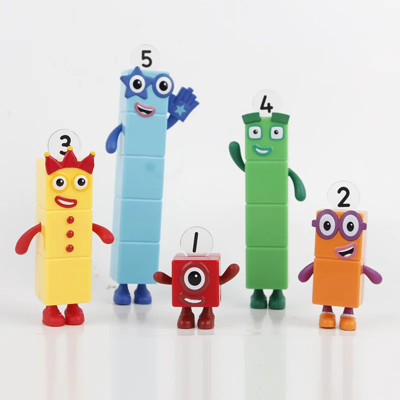 

Blocks Action Figure Set Toy Figures Small Figurines for Kids Counting Blocks Numbers for Toddlers Kids Birthday Gifts
