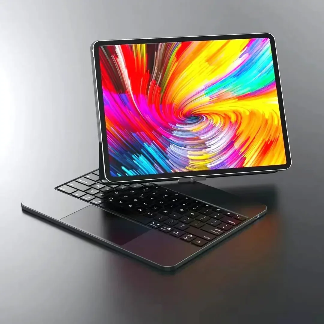 

10.9 11 12.9 Inch Tablet Wireless Pu Leather Smart Keyboard Case 360 Degree Rotating Magic Magnetic Touch Keyboard For Ipad Pro