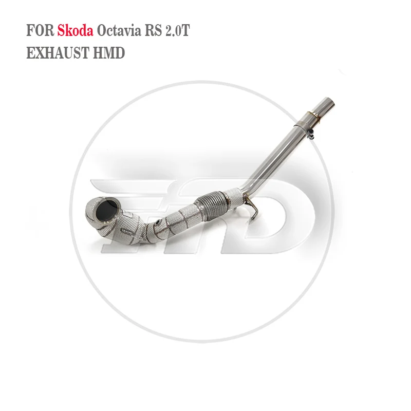 HMD Downpipe for Skoda Octavia RS 2.0T Exhaust System Stainless Steel Performance Catalytic Header Pipe Car Accessories