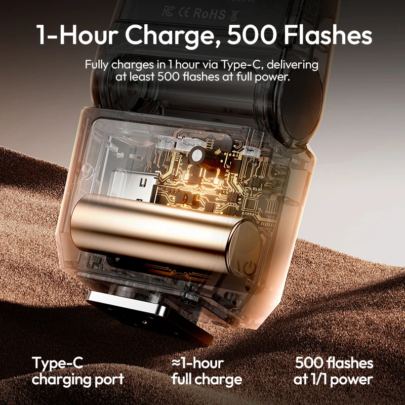 Ulanzi SL03 فلاش كاميرا صغيرة Speedlight فلاش GN8 4 مستوى قابل للتعديل ملء الضوء لكانون سوني نيكون DSLR التصوير في الهواء الطلق