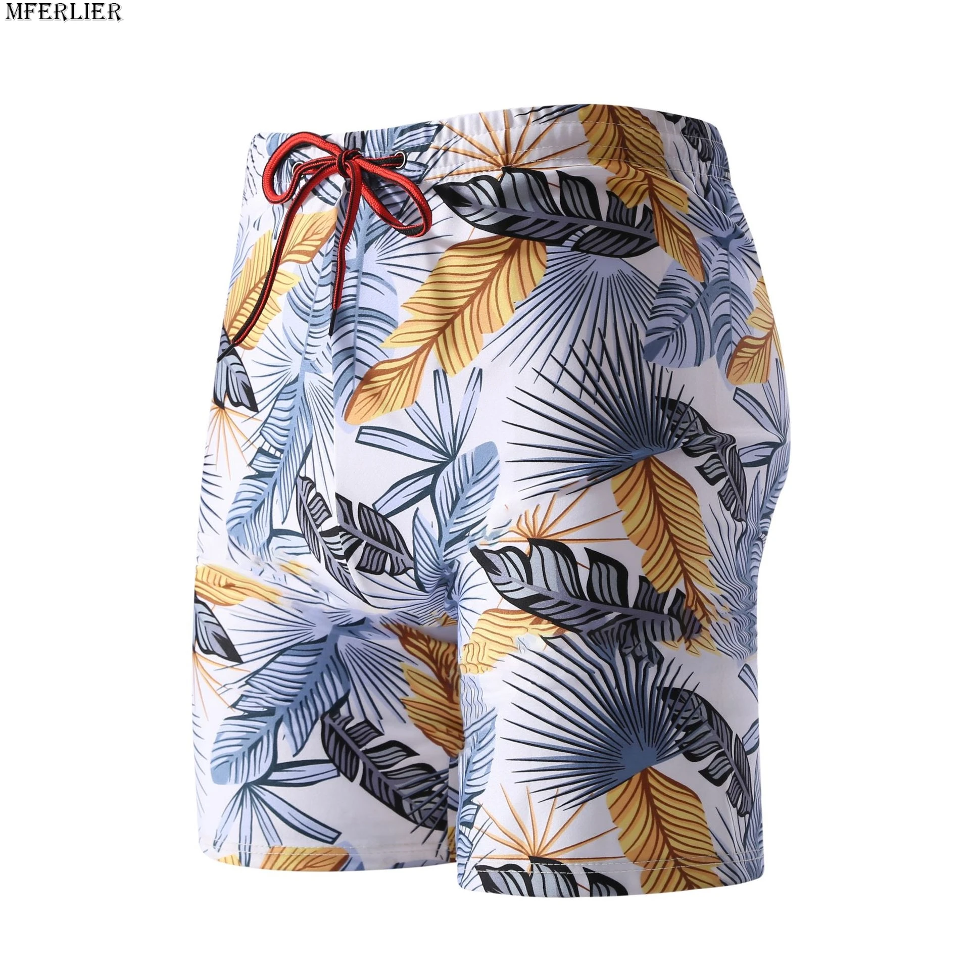 summer men board shorts floral beach shorts swimming trunks print Hawaii shorts