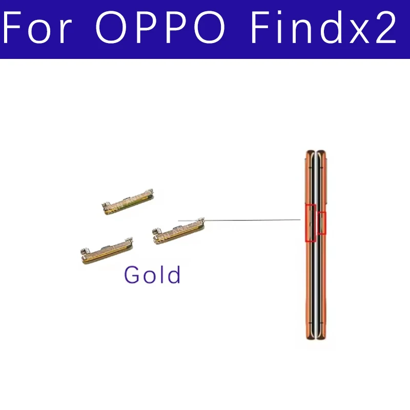 

Power Volume Buttons For OPPO Find X2 On OFF Power Volume Side Keys Small Buttons Parts