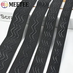 1-5M 20-40mm Non-slip Elastic Band for Sewing Silicone Rubber Ribbon Underwear Belt Material Webbing Elastics Tape Accessories