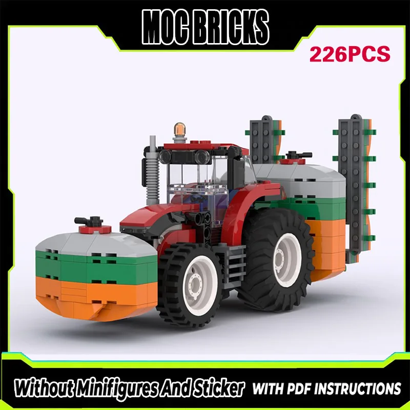 

Конструктор MOC: Модель городского автомобиля, классический сельскохозяйственный опрыскиватель, модульная технология, подарок на праздник, набор для сборки, детская игрушка