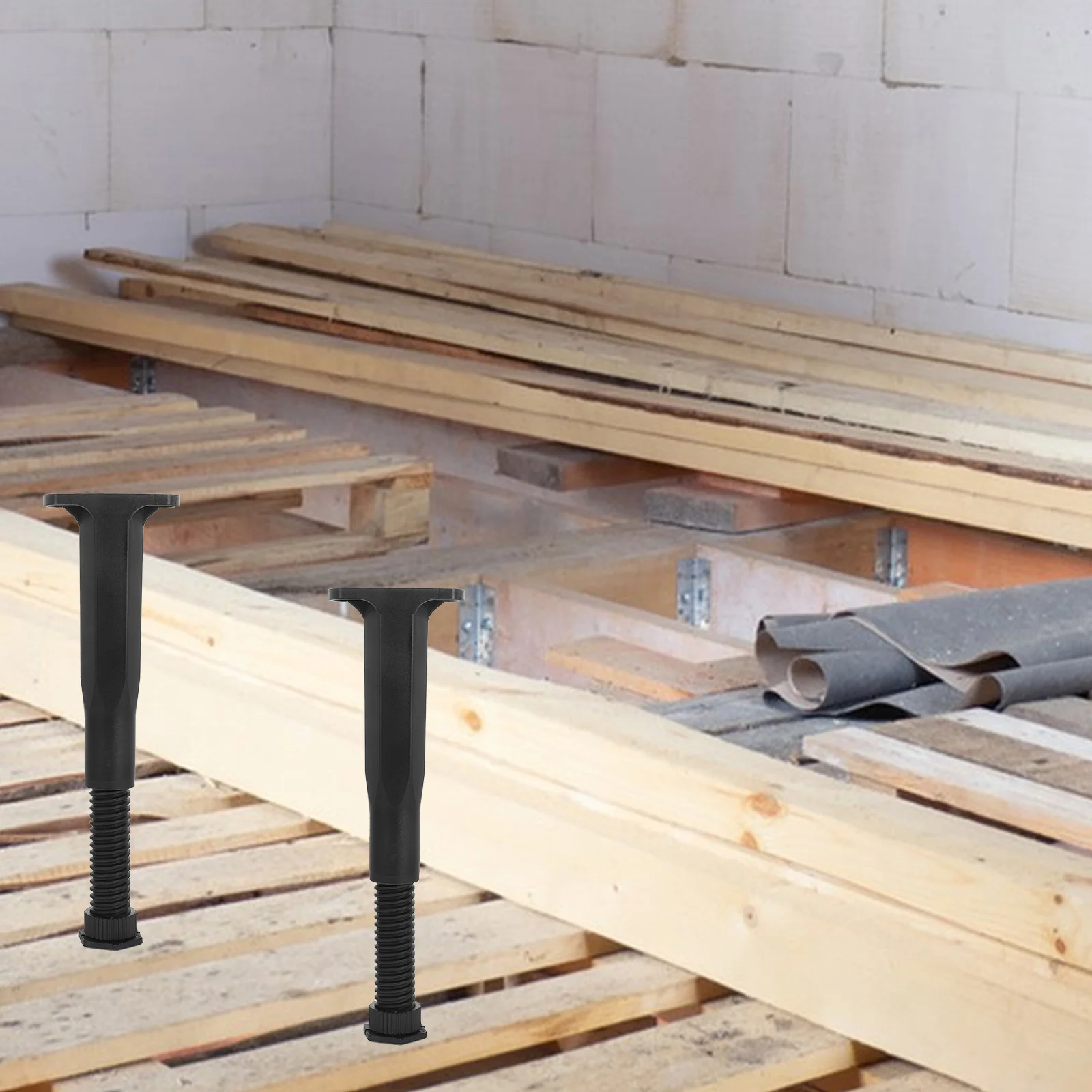 

2pcs Frame Adjustable Height 19.5-37.5Cm Durable Pp T-Shaped Design For Furniture Slats Support Adjustable Bed Frame Risers Bed