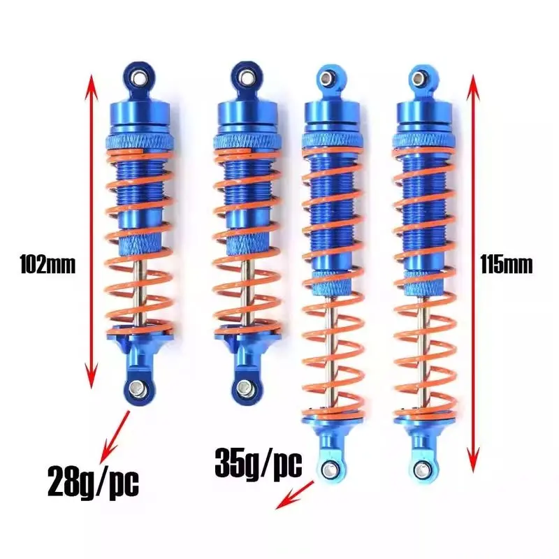 adjustable-rc-shock-absorber-aluminum-thickened-leak‑proof-rear-damper-upgrade-replacement-parts-for-traxxas-slash-4x4-1-10-rc