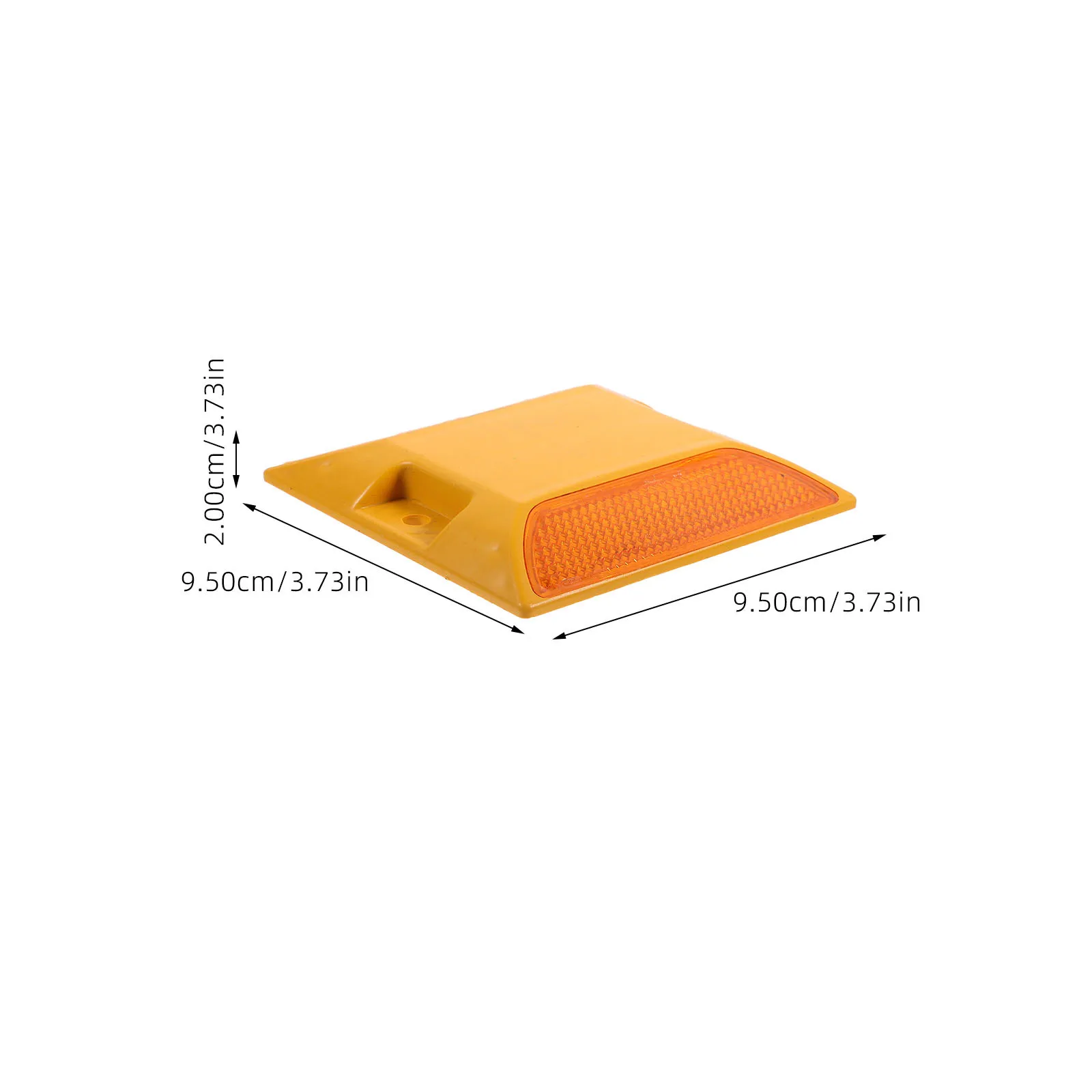 2Pcs Reflective Driveway Markers Sturdy Road Studs for Path Walkway Parking Lot Night Visibility Driveway Markers