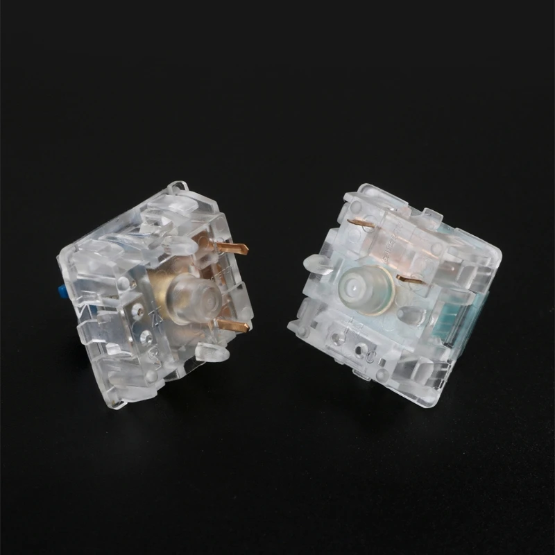 F3KE Zealios Zilent V2 Tactile Switches MX Style 5pins Mute Blue Switch for Mechanical Keyboard Shafts 62g 65g 67g 78g Force