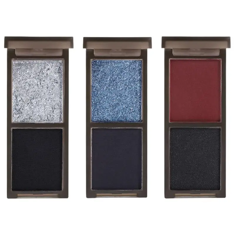 Eye Shadow Plate Matte Pearlescent Two tone Eye Pigment Long Lasting Earth Color Eyeshadow Plate Makeup Cosmetic for women