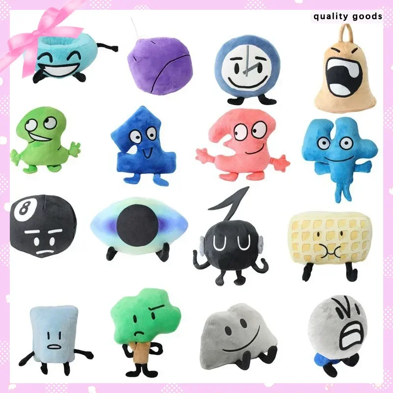 

New Kawaii Battle For Dream Island Plush Toy Leafy Firey Flower Waterdrop Bubble Cake Lollipop Plushie Pillow Doll Kids Gift