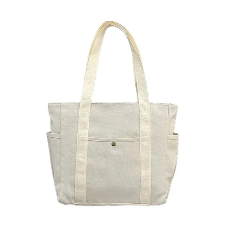 

Woman Canvas Bag, Multi-pocket Large Capacity Shoulder Bag Handbag for Casual Daily