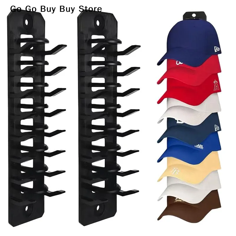 【S】1 Set Baseball Caps Organizer Closet Cap Rack Hat Organizer For Baseball Caps Space Saving Sundries Storage For Door Closet