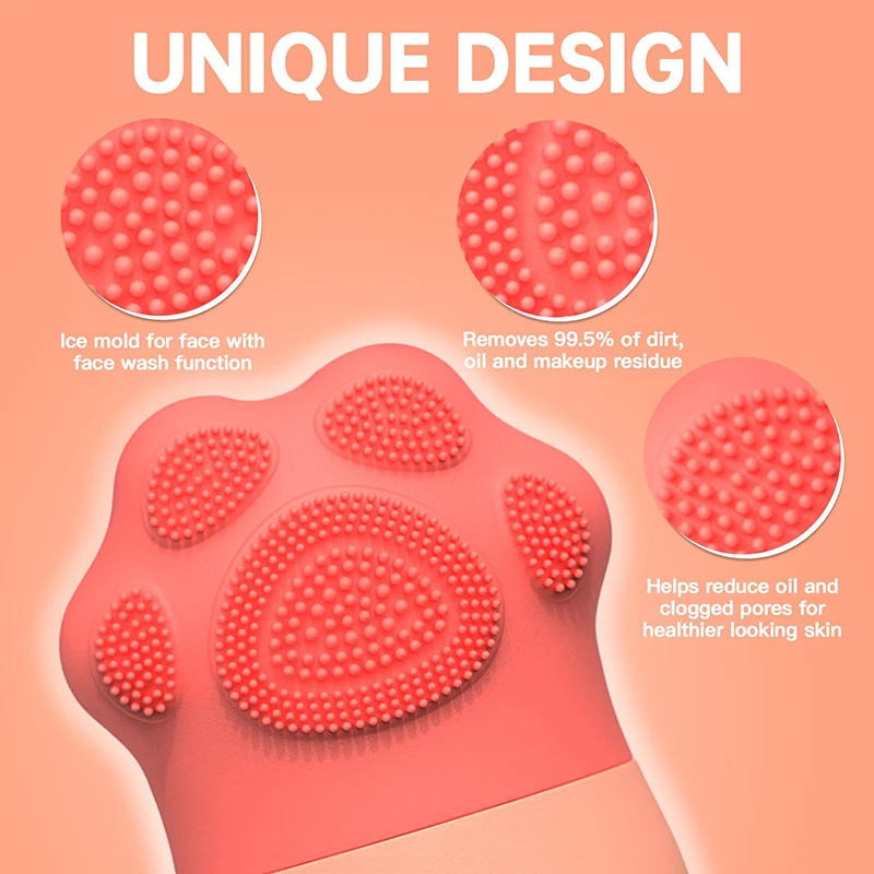 Ice Face Roller ลูกกลิ้งน้ําแข็งซิลิโคนสําหรับใบหน้าและดวงตาอาการบวมบรรเทา Reusable Facial Ice Mold Skin Care เครื่องมือความงามสําหรับผู้หญิง