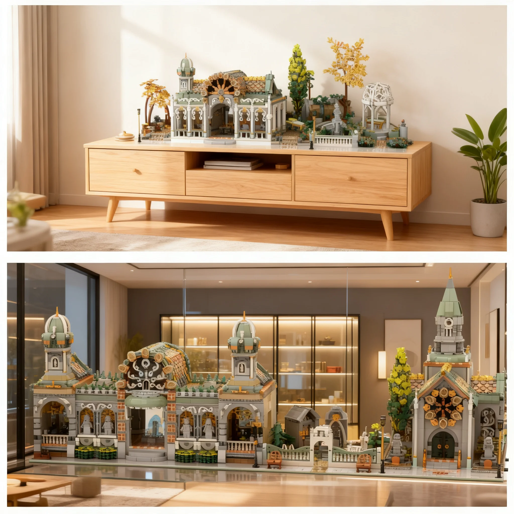 13525pcs MOC Modular Buildings 3in1 Rivendell Modifications Model Building Blocks Christmas Gift Toys Construction Birthday Idea