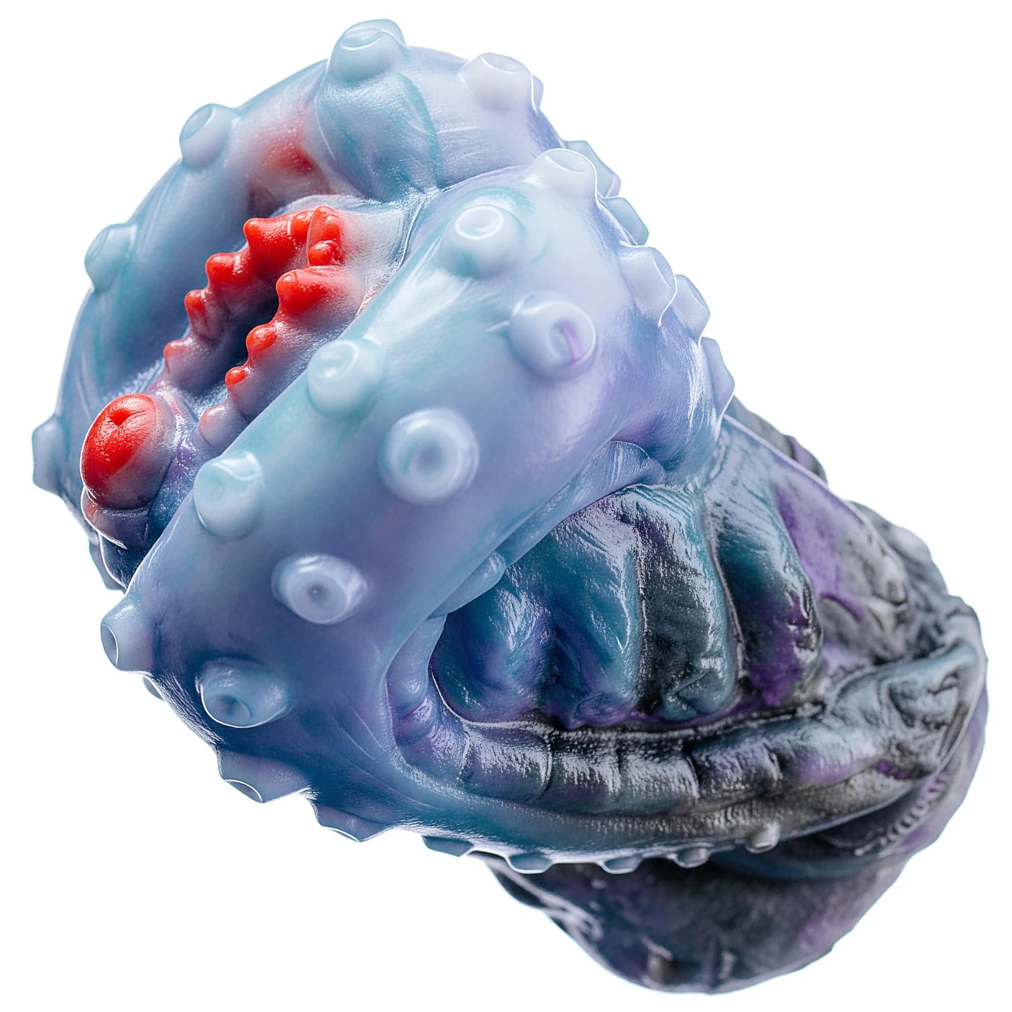 SHAZ Tentacle Monster Stroker Cup Silicone Male Masturbator Textured Tunnel Soft Elastic Open Design Reusable Adult Toy for Men