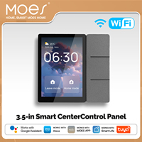 MOES Tuya WiFi Smart 3.5-inch Touch Screen Center Control Panel Bluetooth Sigmesh Hub with 3 Relays Physical Buttons