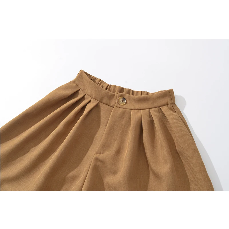 YENKYE 2025, lässige, lockere Sommer-Shorts mit hoher Taille und weitem Bein für Damen