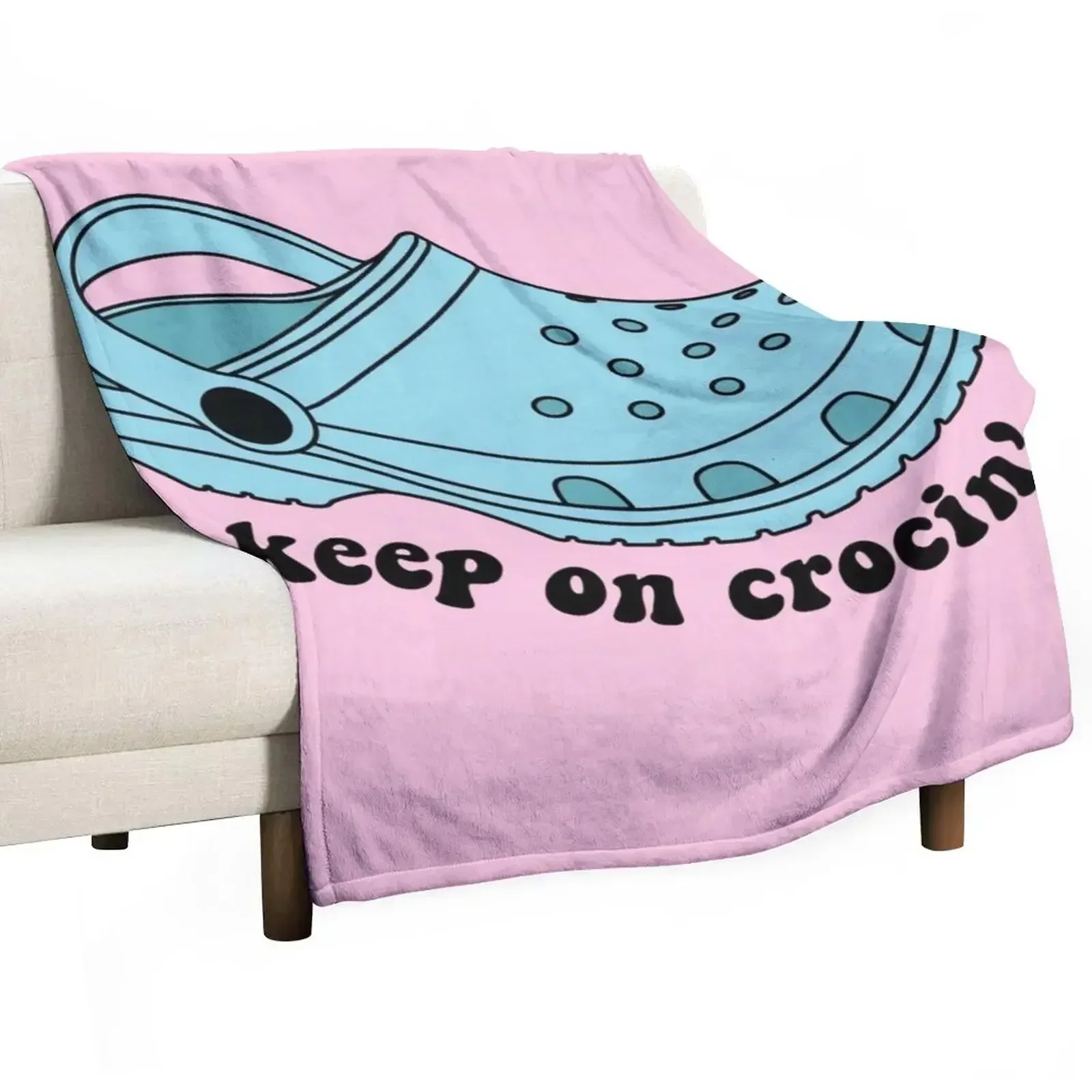 Keep On Crocin' Throw Blanket Blankets For Bed Polar Blankets