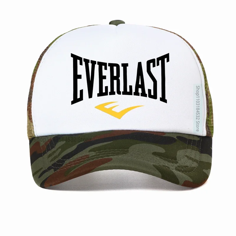 Everlast-gorra de béisbol de boxeo para hombre, gorro con logotipo de Everlast para gimnasio, malla transpirable, Snapback, Verano