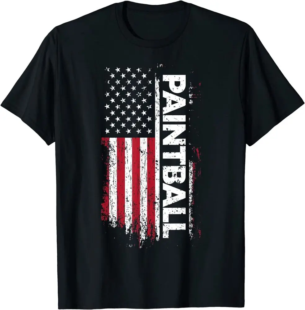 NEW LIMITED Vintage American USA Flag Cool Paintball Gift Idea Tee T-Shirt S-3XL