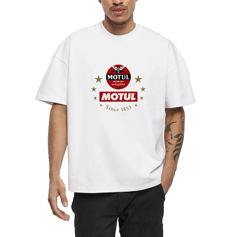 

Cotton T Shirt Oversized M-Motuls Short Sleeve Tee Personalized High Quality Printed Summer Tops Y2k Men's Clothing Streetwear