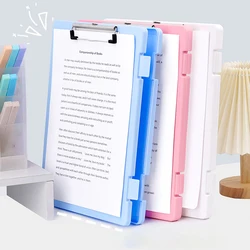 Carpeta de archivos multifuncional A4 para estudiantes, organizador de papel de prueba de escritorio, tablero de documentos de oficina, caja de almacenamiento, tablero de escritura