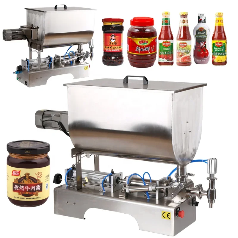 

Tomato paste mixing machine chili sauce peanut butter liquid filling machine honey