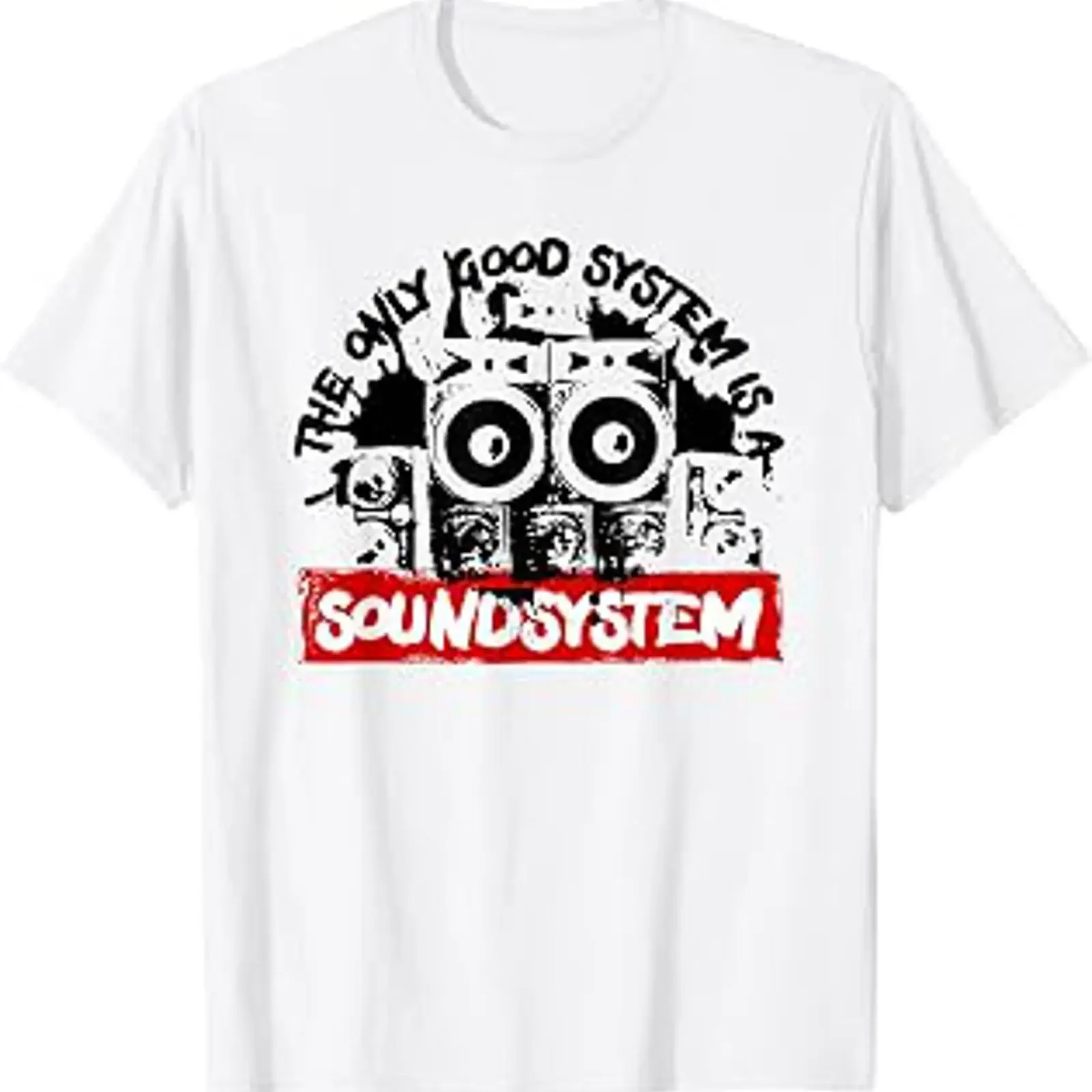 The Only Good System is a Sound Reggae T Shirt vintage Washed fashion designer clothes Casual Comfortable Breathable homme