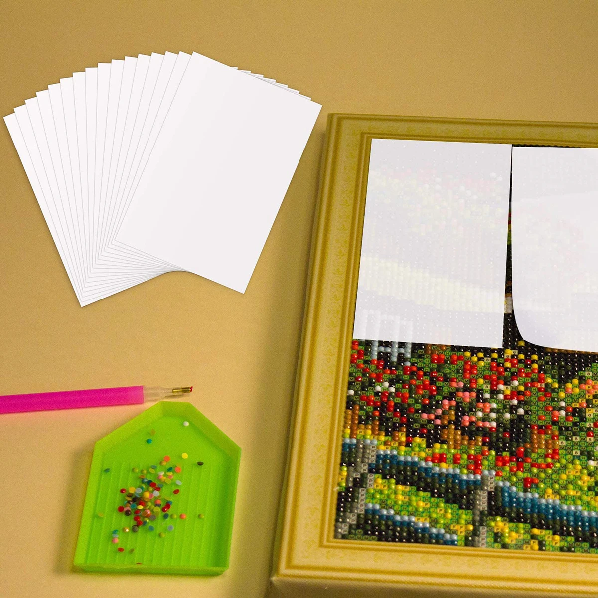 

100pcs A4 Release Anti-Adhesive Isolation Paper For Hand Notes Trimming Blank Separation Paper Home Office File Label Use