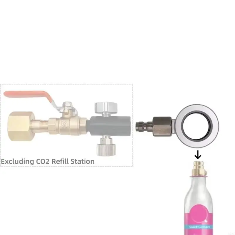 ADAPTADOR REFILHA REFILHA REFILHA BRANCHAÇÃO ADAPTADOR CO2 RAPECIMENTO A0NC para cozinha ar livre