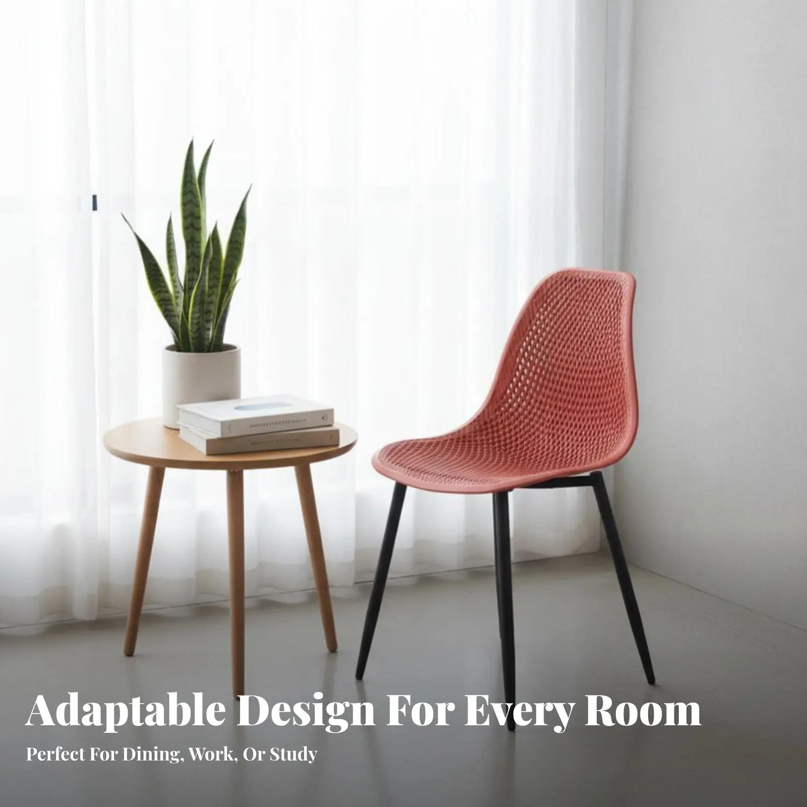 

Стул с литым корпусом и ножками-шканцами: скандинавский дизайн, современное решение для сидения в помещении, эргономичная спинка для офисных работников