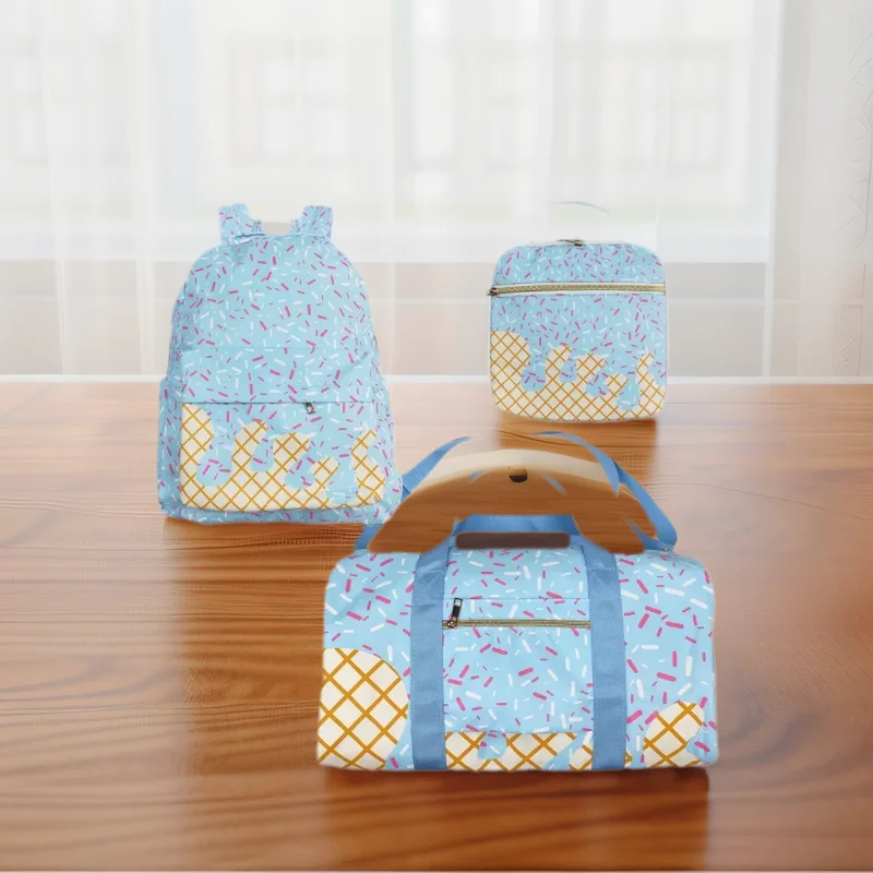 

BA0286 Wholesale boys Boutique lunch box meal new arrival gym bags blue gym bag Fashionable large-capacity backpacks