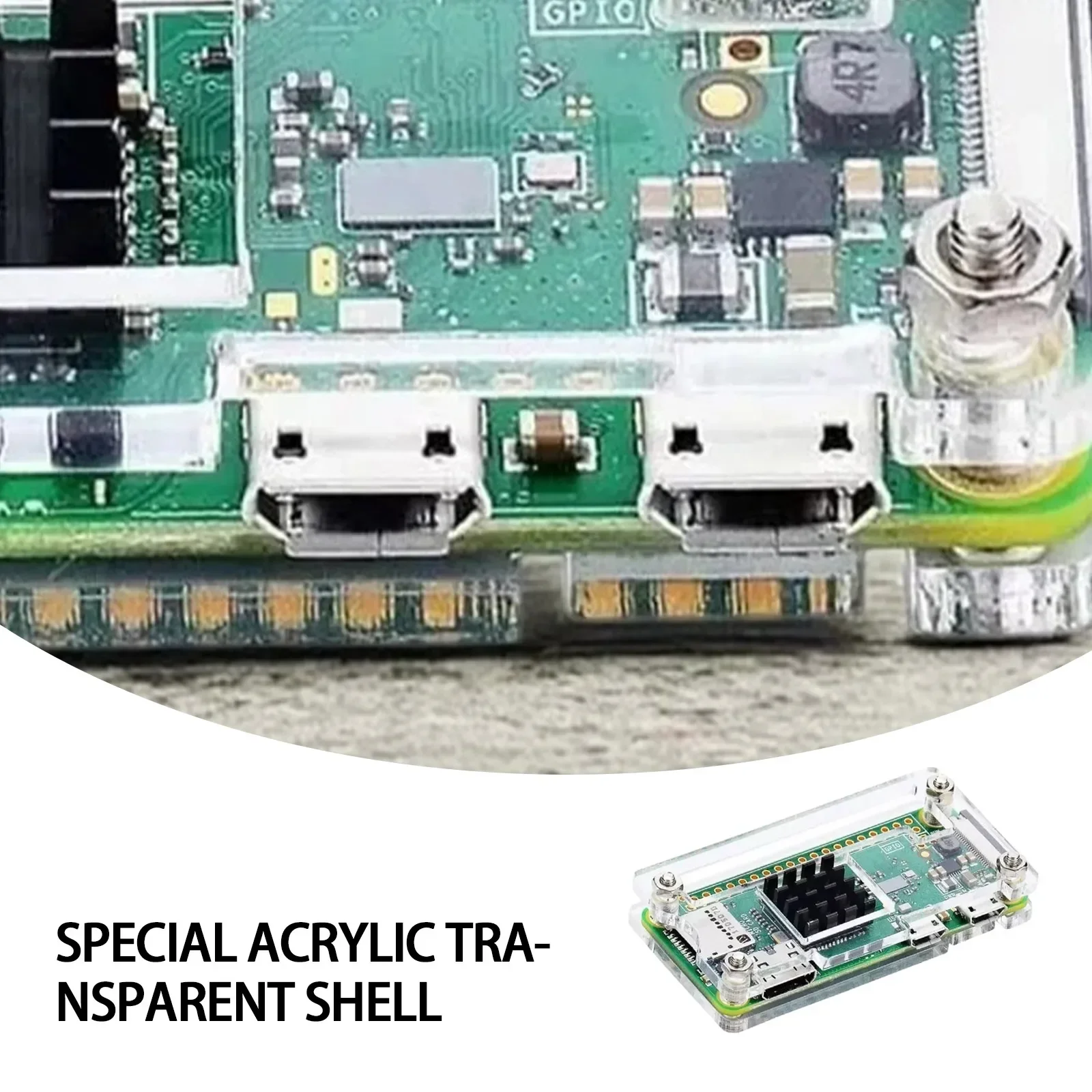 Комплект корпуса для Raspberry Pi Zero 2 Вт с блоком питания корпуса Raspberry Pi Zero 2 Вт