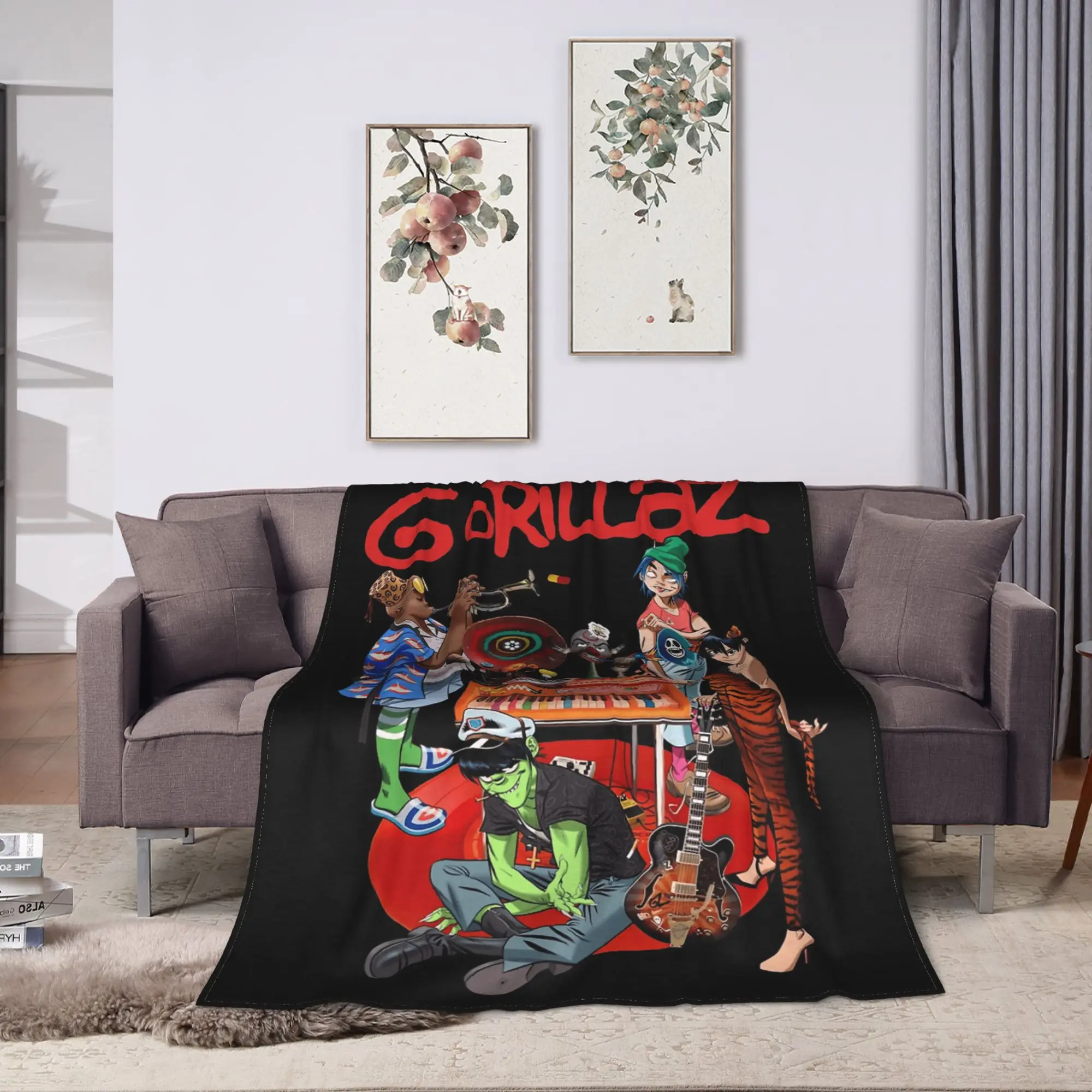 People People Everybody People Gorillazs Blanket Quality Warm  Bedding Throws Winter Camping Couch Bed Funny Bedspread