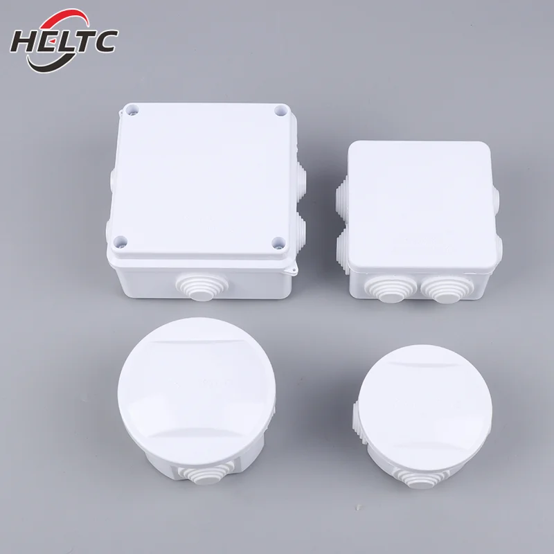 1pcs White Connection Cable Branch DIY Waterproof IP65 Power Case Junction Box Indoor Wire Shell Electric Control Boxes