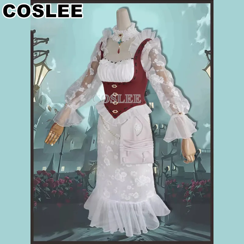 

COSLEE ID V Ada Mesmer Lila Косплей Костюм Игровой костюм платье униформа Женская одежда для Хэллоуина вечеринки Новинка